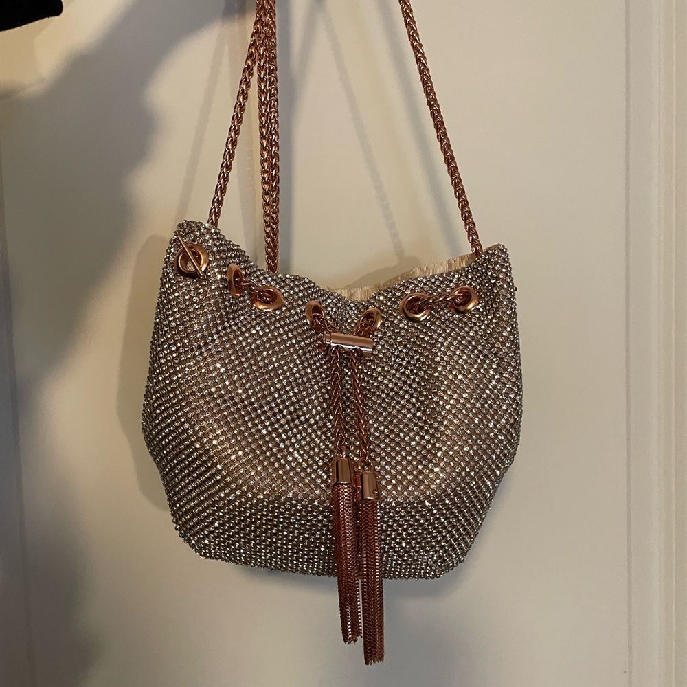 Elegant Gold Chain Strap Women Bag